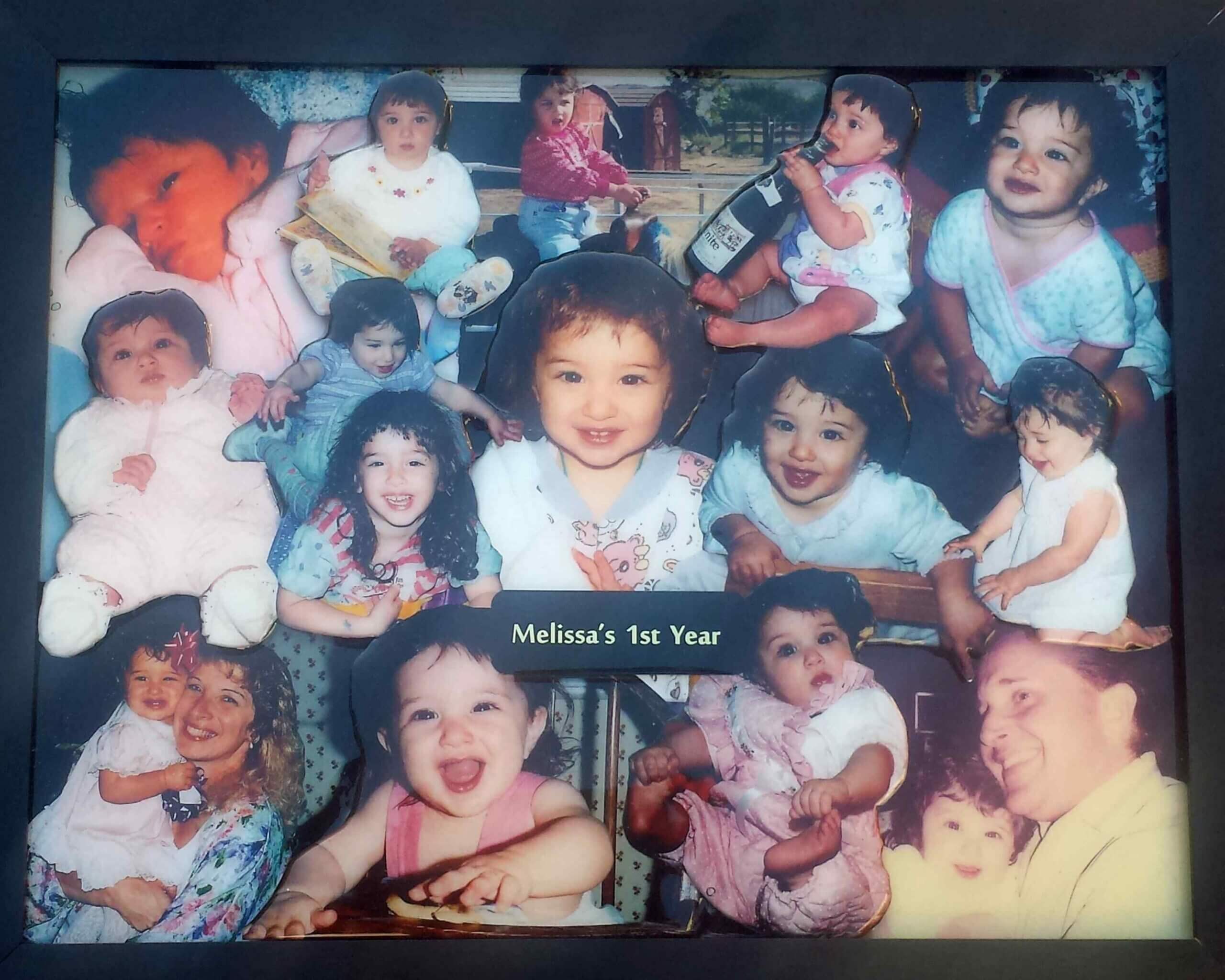 A picture of many children in the same photo.